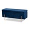 Wholesale Interiors Baxton Studio Rockwell Contemporary Glam and Luxe Navy Blue Velvet Fabric and Gold Finished Metal Storage